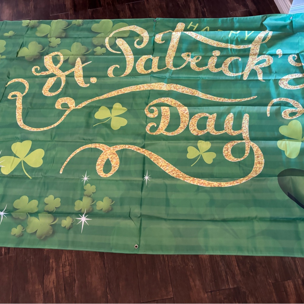 Garage Door Banner Sign St Patrick’s Day 15 Ft X 13 Ft NEW Irish